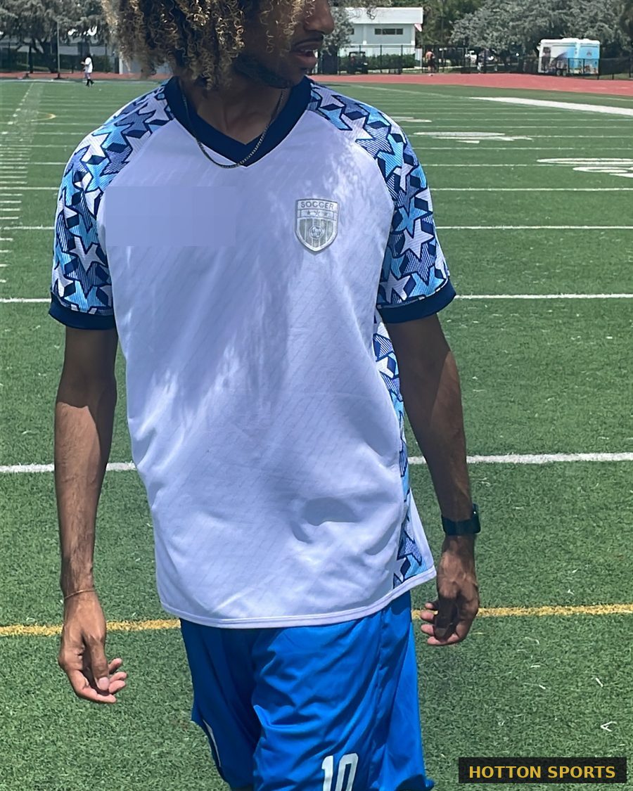 Match jersey on athlete